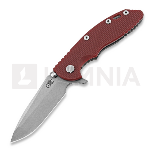 Hinderer 3.5 XM-18 Spanto 접이식 나이프, CPM 20CV, Working Finish, 빨강
