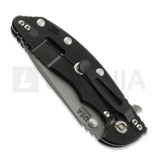 Saliekams nazis Hinderer 3.5 XM-18 Spanto Magnacut Stonewash DLC Black G10