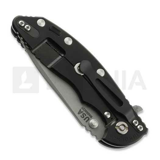 Saliekams nazis Hinderer 3.5 XM-18 Spanto Magnacut Stonewash DLC Black G10