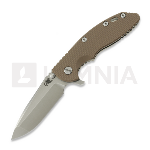 Saliekams nazis Hinderer 3.5 XM-18 Spanto Magnacut Stonewash FDE G10
