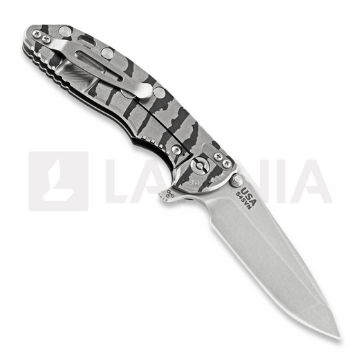 Coltello pieghevole Hinderer 3.5 XM-18 Spanto Tigerstripe stonewashed