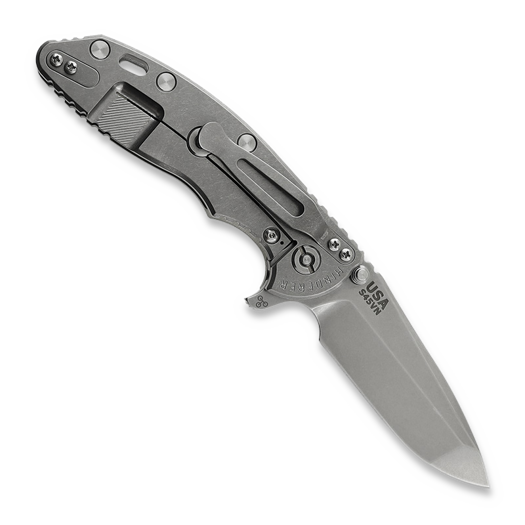 Coltello pieghevole Hinderer 3.5 XM-18 Spanto Tri-Way Stonewash, blu