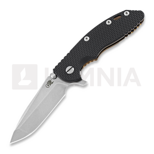 Hinderer 3.5 XM-18 Spanto Tri-Way Stonewash Bronze 접이식 나이프, 검정