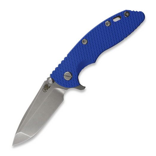 Hinderer 3.5 XM-18 Spanto Tri-Way Stonewash Bronze 접이식 나이프, 파랑