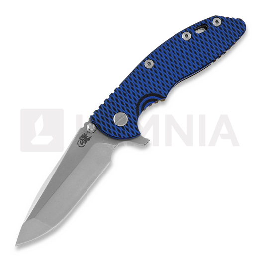 Coltello pieghevole Hinderer 3.5 XM-18 Spanto Tri-Way Stonewash Bronze Blue/Black G10