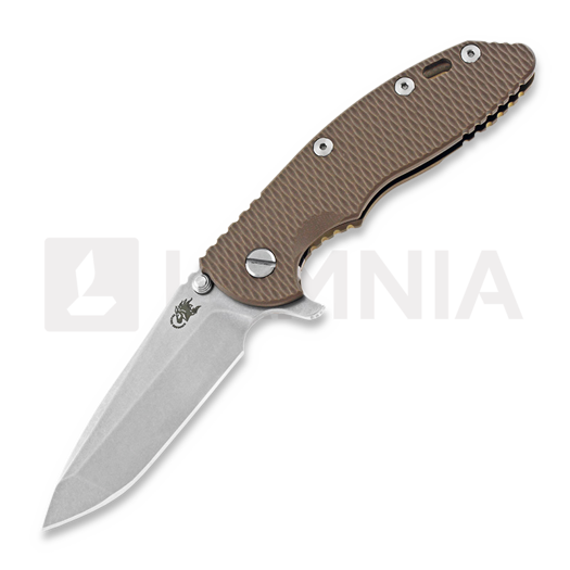 Hinderer 3.5 XM-18 Spanto Tri-Way Stonewash Bronze vouwmes, fde