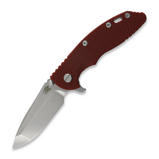 Couteau pliant Hinderer 3.5 XM-18 Spanto Tri-Way Stonewash Bronze, rouge