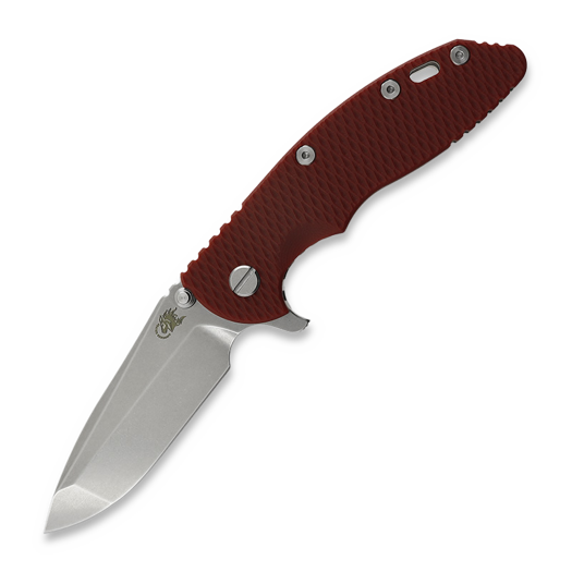 Zavírací nůž Hinderer 3.5 XM-18 Spanto Tri-Way Stonewash Bronze, červená