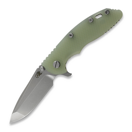 Складний ніж Hinderer 3.5 XM-18 Spanto Tri-Way Stonewash Bronze Translucent Green