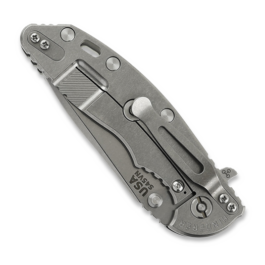 Hinderer 3.5 XM-18 Spanto Tri-Way Stonewash Translucent Green sulankstomas peilis