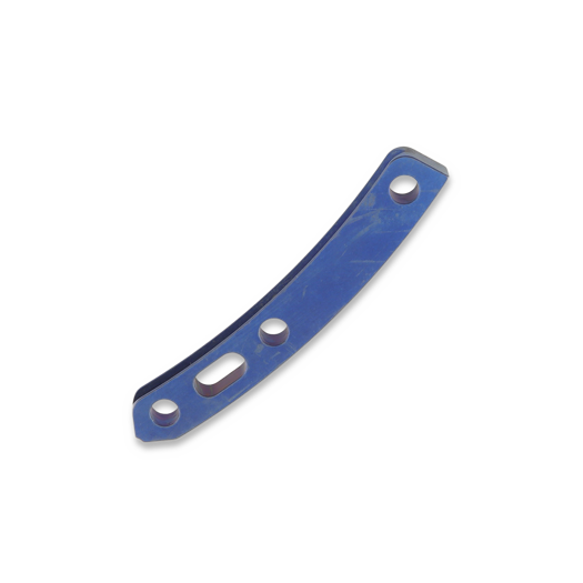 Hinderer 3.5 XM-18 Titanium Backspacer, Stonewash Blue
