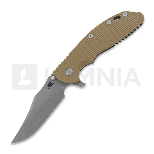 Hinderer 4.0 XM-24 Bowie Tri-way Battle Bronze 折り畳みナイフ, Coyote
