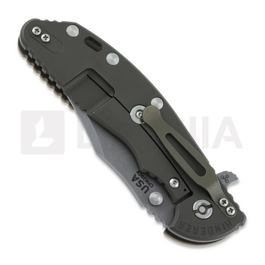 Coltello pieghevole Hinderer 4.0 XM-24 Bowie Tri-way Battle Bronze, Coyote