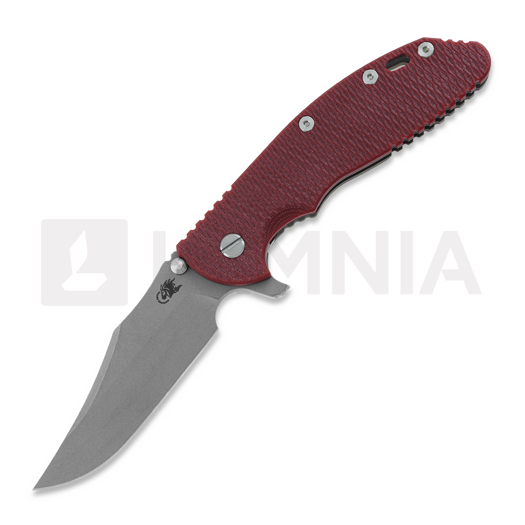 Складной нож Hinderer 4.0 XM-24 Bowie Tri-way Battle Bronze, красный