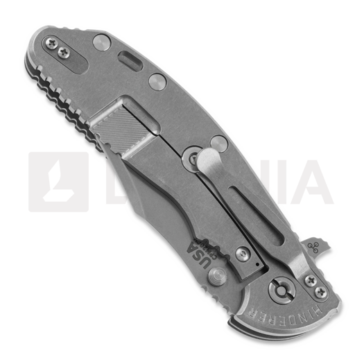 Coltello pieghevole Hinderer 4.0 XM-24 Bowie Tri-way Stonewashed, nero