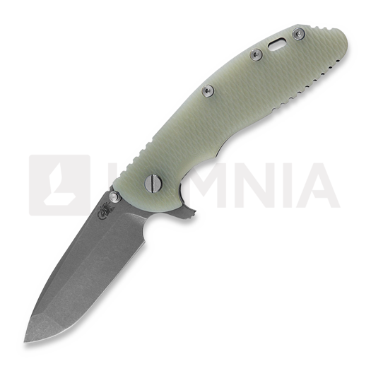 Hinderer 4.0 XM-24 Spanto Tri-Way Battle Bronze Translucent Green G10 összecsukható kés