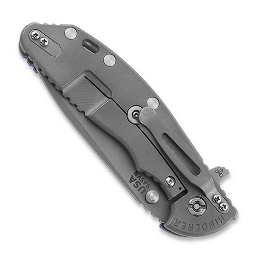 Couteau pliant Hinderer 4.0 XM-24 Spanto Tri-Way Working Finish Blue G10