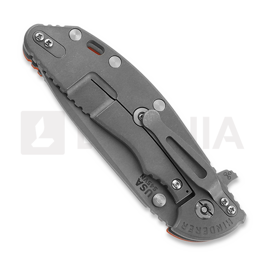 Hinderer 4.0 XM-24 Spanto Tri-Way Working Finish Orange G10 folding knife