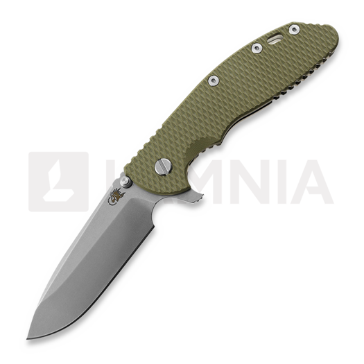 Couteau pliant Hinderer 4.0 XM-24 Spear Point Tri-Way Stonewash OD Green G-10