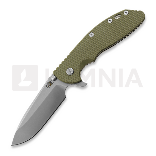 Hinderer 4.0 XM-24 Spear Point Tri-Way Stonewash OD Green G-10 folding knife