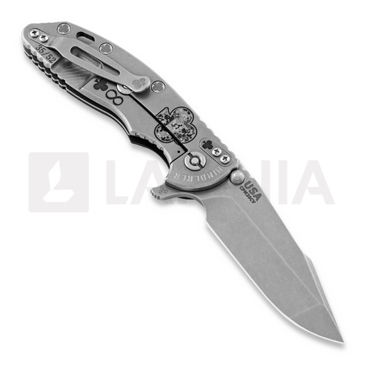 Hinderer Card Series Set XM-18 3,5" Harpoon Spanto sulankstomas peilis, juoda