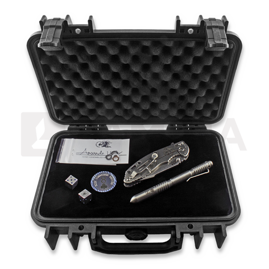 Hinderer Card Series Set XM-18 3,5" Harpoon Spanto 折叠刀, 黑色