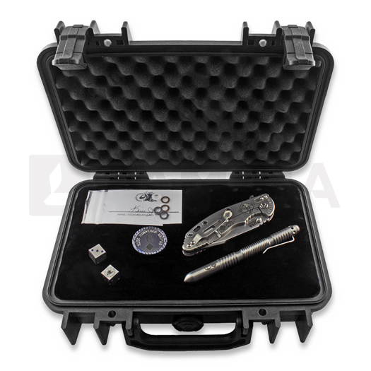 Hinderer Card Series Set XM-18 3,5" Harpoon Spanto folding knife, red