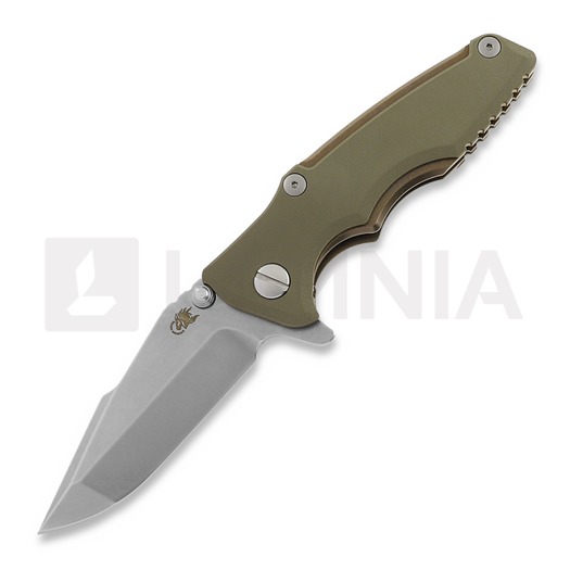Hinderer Eklipse 3.0" Harpoon Spanto Tri-Way Stonewash Bronze OD Green G10 折叠刀