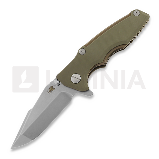 Складной нож Hinderer Eklipse 3.0" Harpoon Spanto Tri-Way Stonewash Bronze OD Green G10