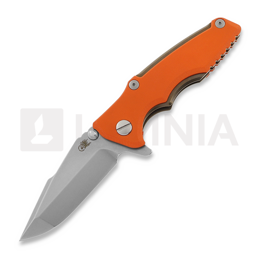Hinderer Eklipse 3.0" Harpoon Spanto Tri-Way Stonewash Bronze Orange G10 foldekniv