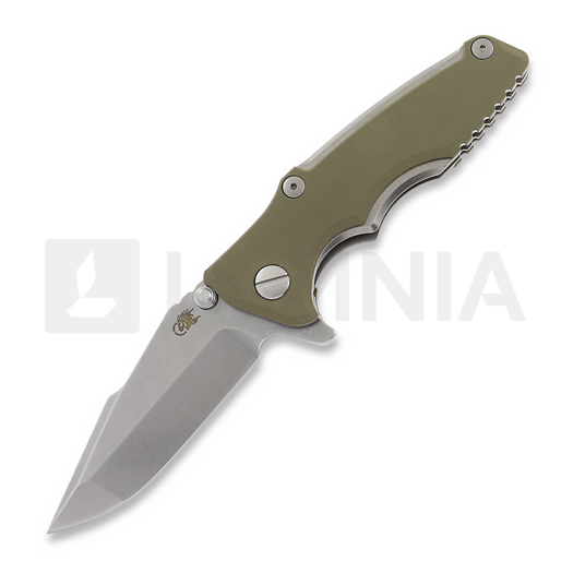 Hinderer Eklipse 3.0" Harpoon Spanto Tri-Way Stonewash OD Green G10 folding knife