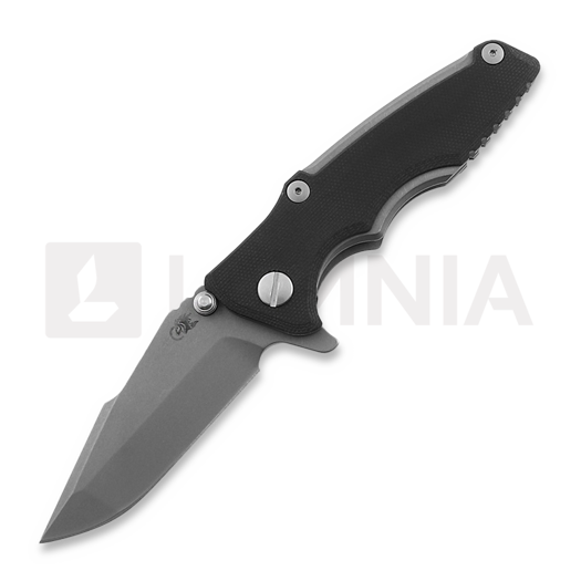 Hinderer Eklipse 3.0" Harpoon Spanto Tri-Way Working Finish Black G10 kääntöveitsi