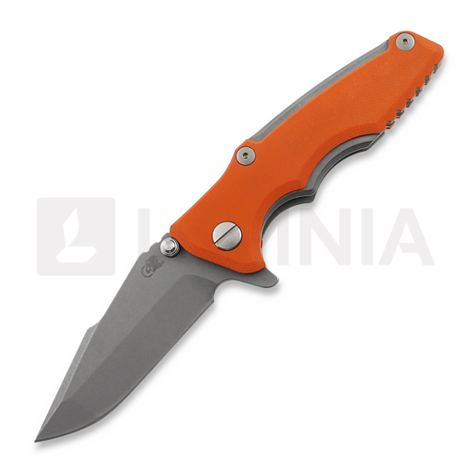 Navaja Hinderer Eklipse 3.0" Harpoon Spanto Tri-Way Working Finish Orange G10