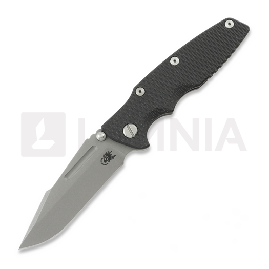 Hinderer Eklipse 3.5 Fullered Skinny Harpoon Spanto No Flipper Battle Bronze kääntöveitsi, black