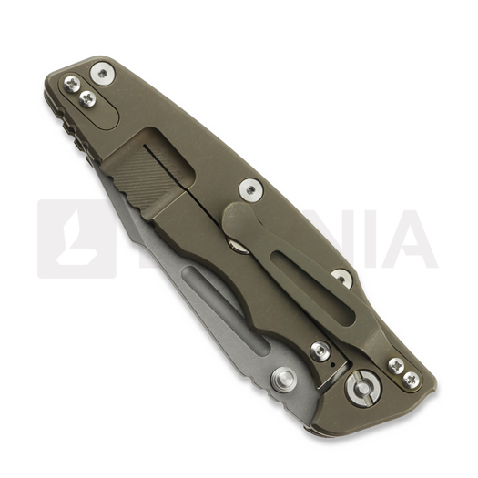 Складной нож Hinderer Eklipse 3.5 Fullered Skinny Harpoon Spanto No Flipper Battle Bronze, black