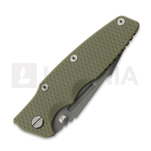 Сгъваем нож Hinderer Eklipse 3.5 Fullered Skinny Harpoon Spanto No Flipper Battle Bronze, od green