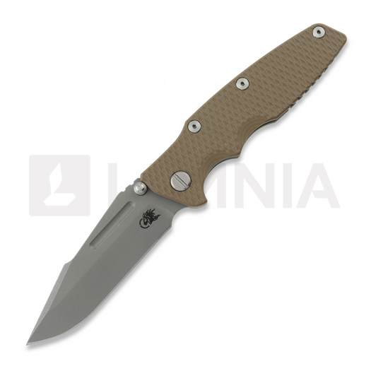 Saliekams nazis Hinderer Eklipse 3.5 Fullered Skinny Harpoon Spanto No Flipper Working Finish, coyote