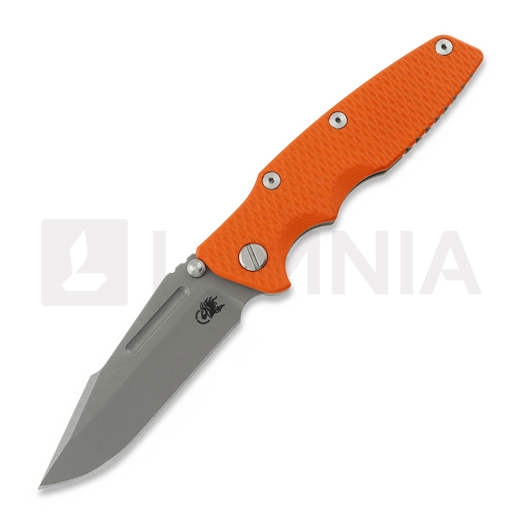 Hinderer Eklipse 3.5 Fullered Skinny Harpoon Spanto No Flipper Working Finish סכין מתקפלת, orange