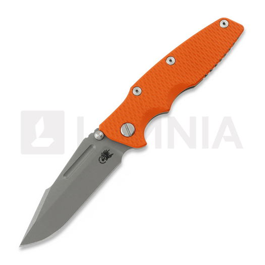 Skladací nôž Hinderer Eklipse 3.5 Fullered Skinny Harpoon Spanto No Flipper Working Finish, orange