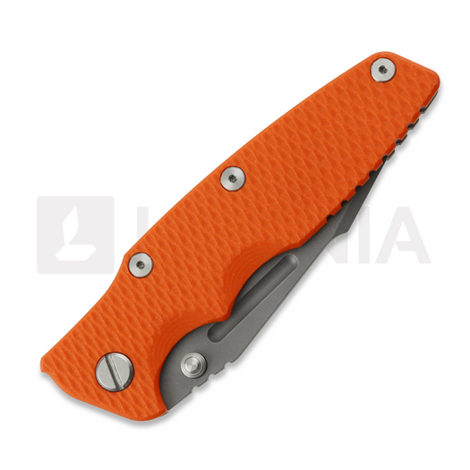 Сгъваем нож Hinderer Eklipse 3.5 Fullered Skinny Harpoon Spanto No Flipper Working Finish, orange