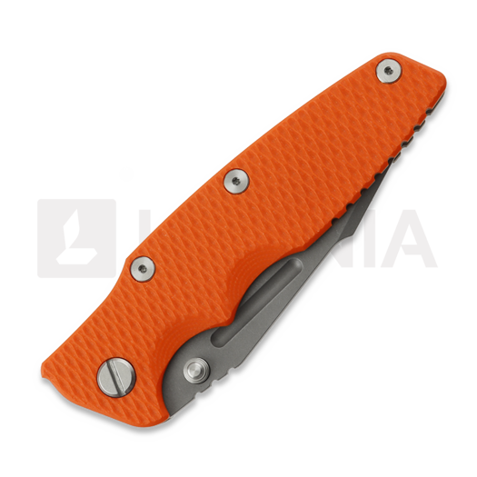 Сгъваем нож Hinderer Eklipse 3.5 Fullered Skinny Harpoon Spanto No Flipper Working Finish, orange