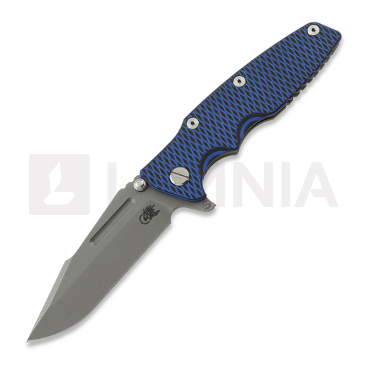 Saliekams nazis Hinderer Eklipse 3.5 Fullered Skinny Harpoon Spanto Working Finish, blue/black