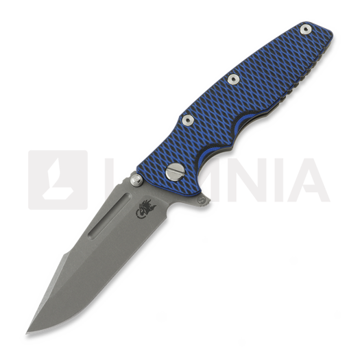 Складний ніж Hinderer Eklipse 3.5 Fullered Skinny Harpoon Spanto Working Finish, blue/black