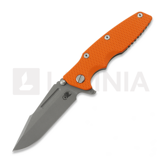 Saliekams nazis Hinderer Eklipse 3.5 Fullered Skinny Harpoon Spanto Working Finish, orange