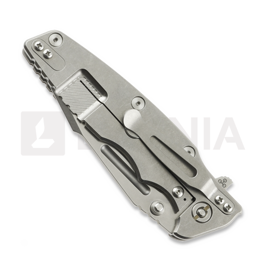 Hinderer Eklipse 3.5 Fullered Skinny Harpoon Spearpoint 折叠刀, Stonewash, Black