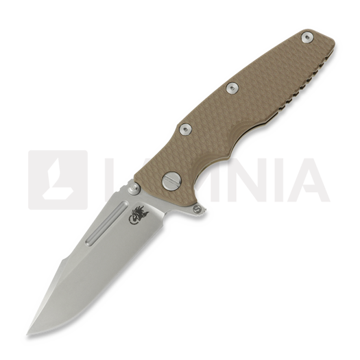 Skladací nôž Hinderer Eklipse 3.5 Fullered Skinny Harpoon Spearpoint, Stonewash Bronze, FDE
