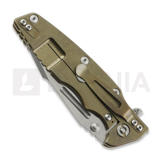 Coltello pieghevole Hinderer Eklipse 3.5 Fullered Skinny Harpoon Spearpoint, Stonewash Bronze, FDE