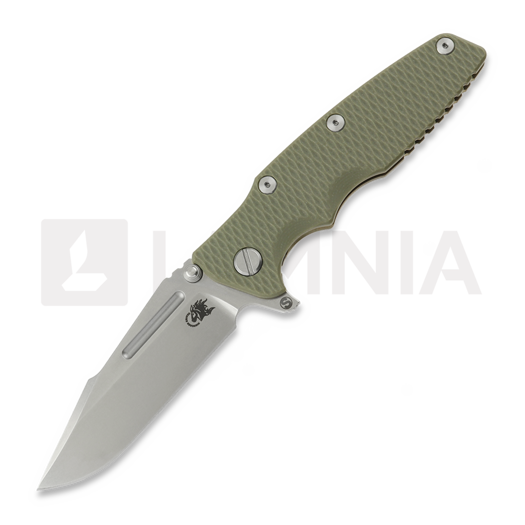 Складной нож Hinderer Eklipse 3.5 Fullered Skinny Harpoon Spearpoint, Stonewash Bronze, OD Green