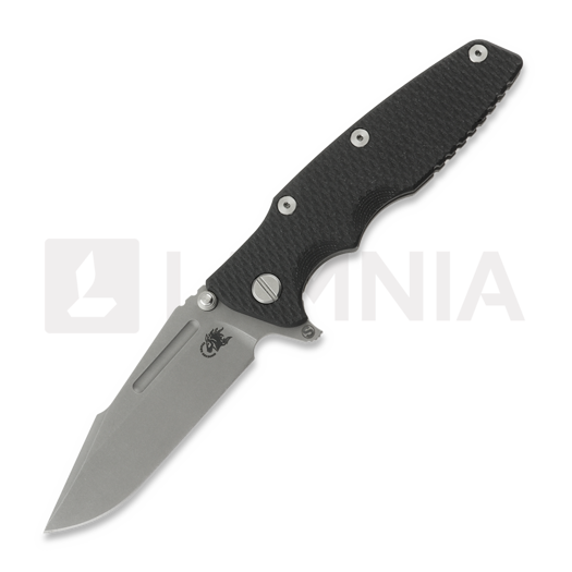 Hinderer Eklipse 3.5 Fullered Skinny Harpoon Spearpoint foldekniv, Working Finish, Black
