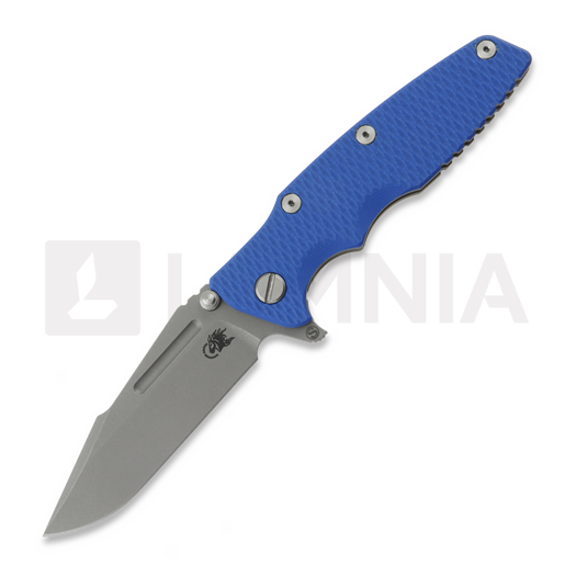 Zavírací nůž Hinderer Eklipse 3.5 Fullered Skinny Harpoon Spearpoint, Working Finish, Blue